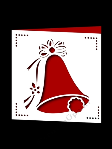 WEDDING BELL SQUARE CARD