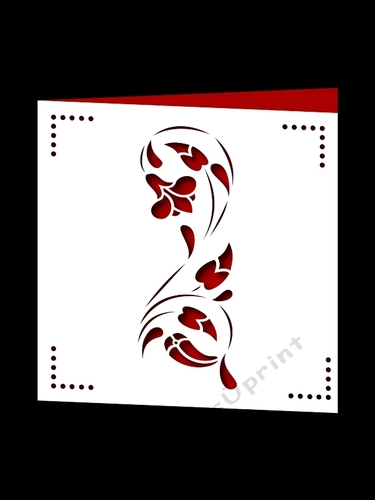 FLORAL SQUARE CARD 5