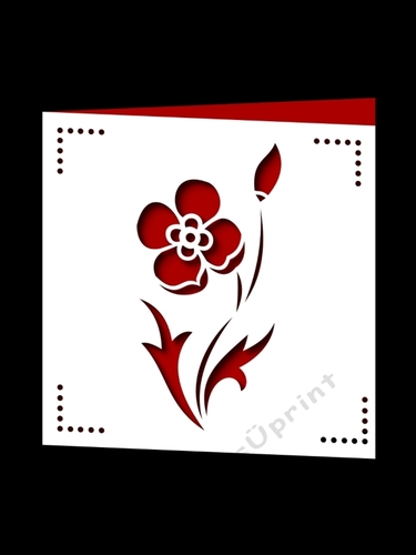 FLOWER SQUARE CARD 14