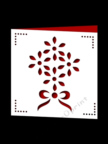 FLOWER BOUQUET SQUARE CARD