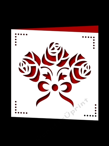FLOWER BOUQUET SQUARE CARD 2