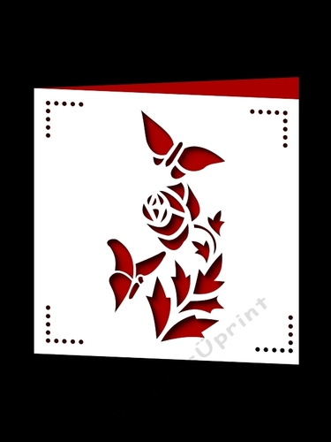 FLORAL SQUARE CARD 41