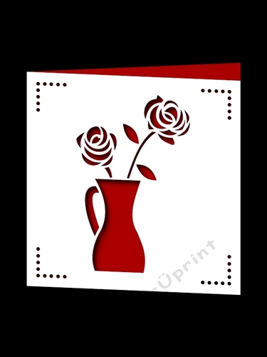 FLOWER VASE SQUARE CARD