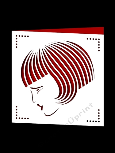 LADY SQUARE CARD