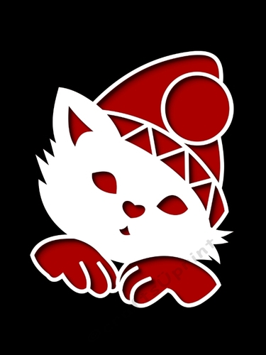 CHRISTMAS CAT TOPPER 2