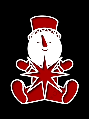 CHRISTMAS SNOWMAN TOPPER 6
