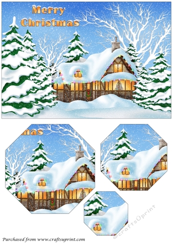 Christmas House Octagon Pyramid