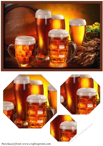 Wooden Beer Barrel Octagon Pyramid
