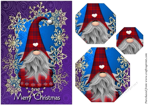 Christmas Gnome Octagon Pyramid