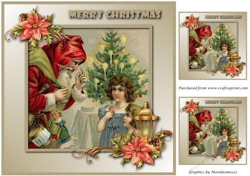 Santa and Children Topper