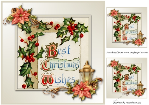 Best Christmas Wishes Vintage Topper