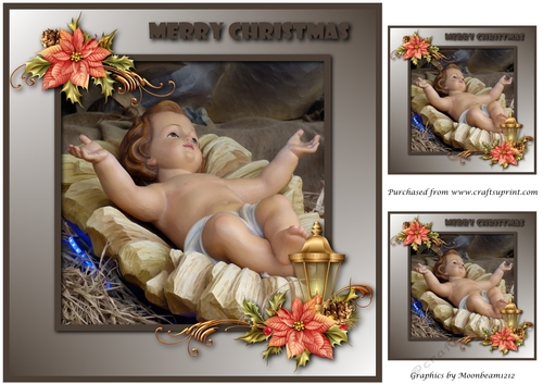 Baby Jesus Christmas Topper