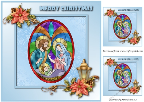 Christmas Nativity Topper 8x8 3