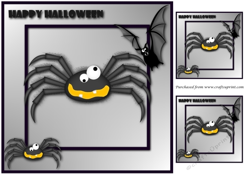 Halloween Black Spider Topper