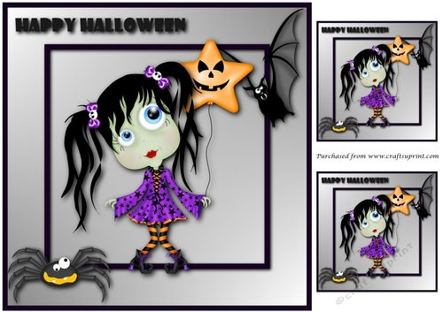Halloween Ghoul Girl Topper