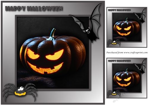 Halloween Scary Jack o Lantern Topper