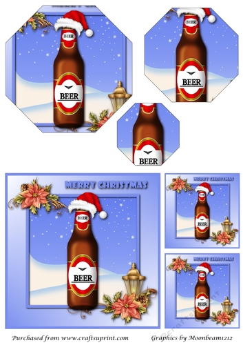 Christmas Beer Octagon Pyramid