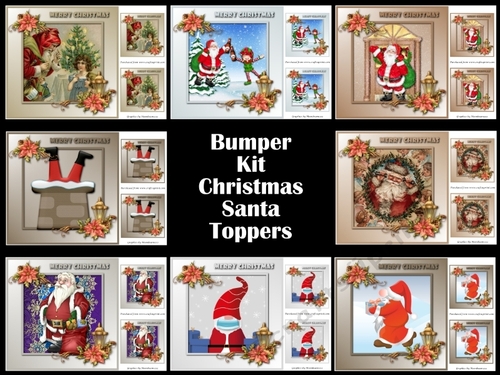 Bumper Kit Christmas Santa Toppers