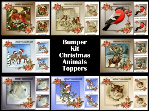 Bumper Kit Christmas Animals Toppers