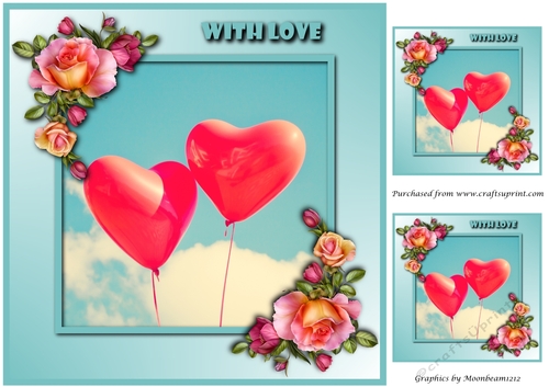 Valentine Balloons Topper