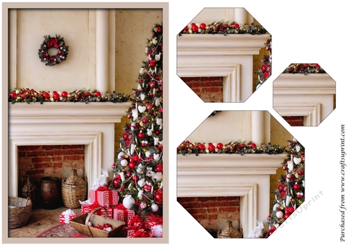 Christmas Tree and Chimney Octagon Pyramid
