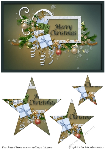 Christmas Card Star Pyramid 1