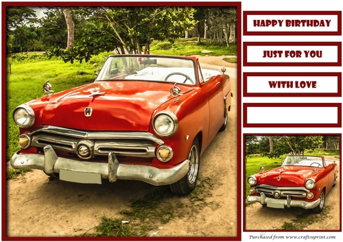 Vintage Cars Quick Card 2