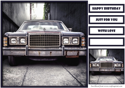 Vintage Cars Quick Card 8