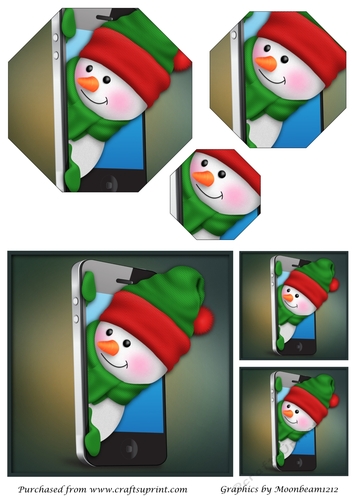 Christmas Smartphone Octagon Pyramid 2