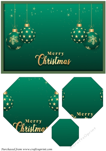 Christmas Ornaments Octagon Pyramid