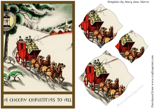 Vintage Cheery Christmas Splendid Pyramid