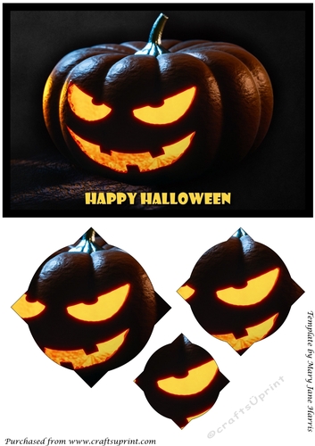 Halloween Scary Jack o Lantern Splendid Pyramid