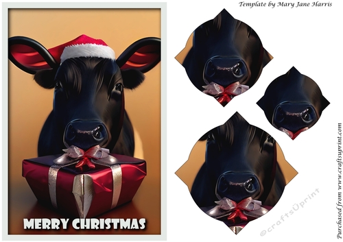Christmas Santa Cow Splendid Pyramid