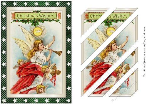 Christmas Angels Oblique Panels