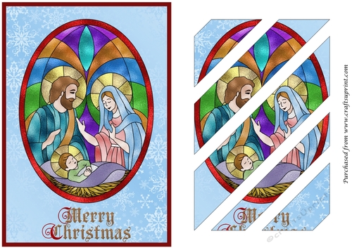 Christmas Nativity Oblique Panels 3