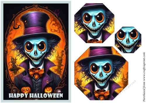 Halloween Monster Octagon Pyramid 3