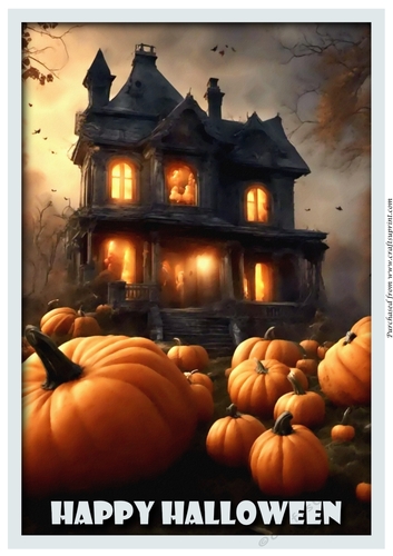 Halloween Haunted House A4 5