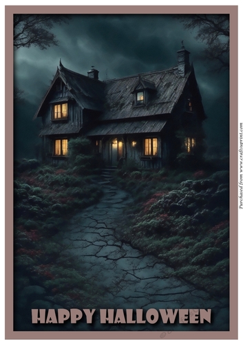 Halloween Haunted House A4 6
