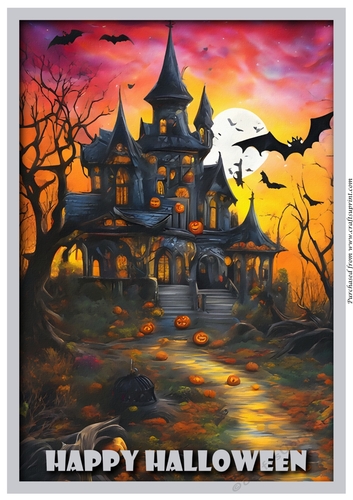 Halloween Haunted House A4 7