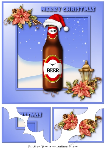 Christmas Beer Quadro Petal Corner Stacker