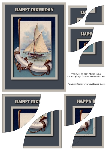 Vintage Sailing Boat Duo Corner Stacker
