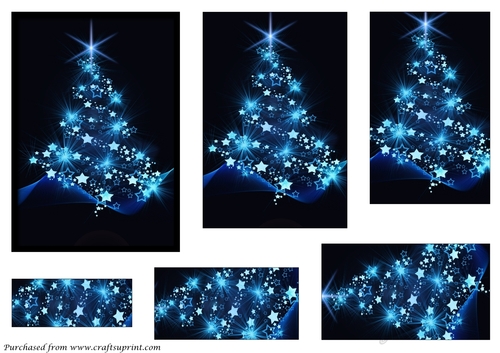 Christmas Tree with Stars Pyramid