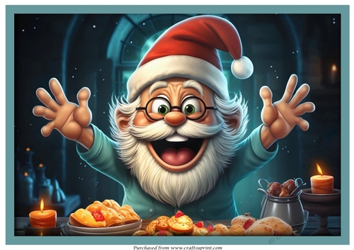 Santa Claus loves Cookies A4