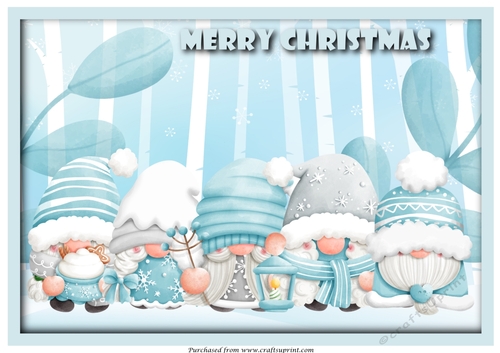 Christmas Gnomes A4
