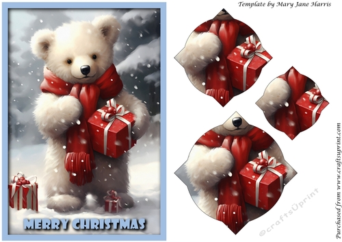Christmas Cute Polar Bear Splendid Pyramid