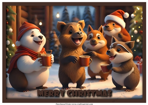 Christmas Animals A4 1