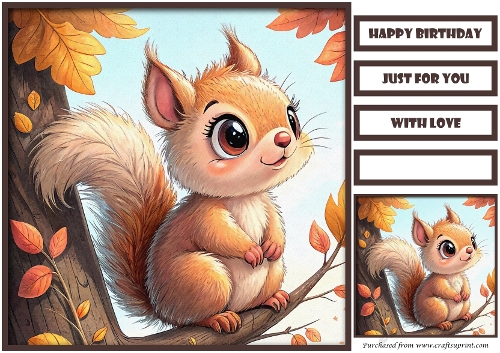 Cute Baby Animals Quick Card 6