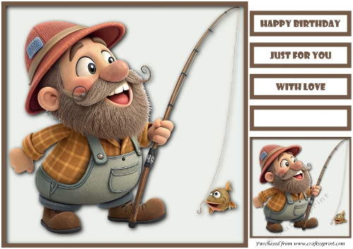Bearded Fisherman Quick Card