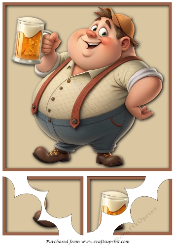 Have a Beer, Dude! Quadro Petal Corner Stacker