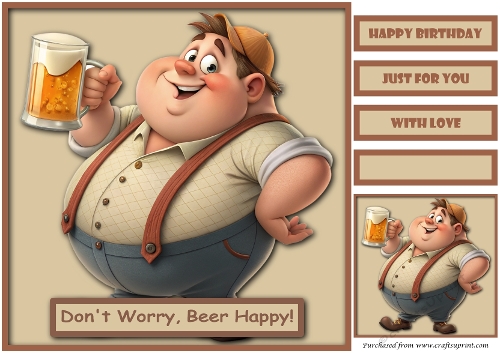 Have a Beer, Dude! Funny Quick Card
